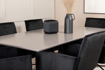 Penny Matgrupp 190 cm inkl 6 Pipi Stolar - Grå/Svart/Koppar - Möbler - Bord & matgrupp - Matgrupp