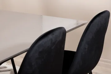 Penny Matgrupp 190 cm inkl 6 Pontus Stolar - Grå/Svart - Möbler - Bord & matgrupp - Matgrupp