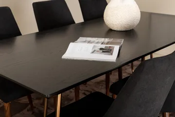 Pipi Matgrupp 190 cm inkl 6 Campomar Stolar - Svart/Koppar/Brun - Möbler - Bord & matgrupp - Matgrupp