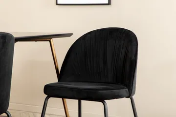 Pipi Matgrupp 190 cm inkl 6 Foyos Stolar - Svart/Koppar - Möbler - Bord & matgrupp - Matgrupp