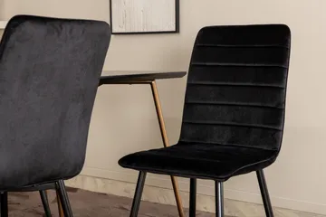 Pipi Matgrupp 190 cm inkl 6 Robin Sammetsstolar - Svart/Koppar - Möbler - Bord & matgrupp - Matgrupp