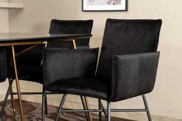 Pipi Matgrupp 190 cm inkl 6 Pipi Stolar - Svart/Koppar - Möbler - Bord & matgrupp - Matgrupp