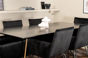 Pipi Matgrupp 190 cm inkl 6 Pipi Stolar - Svart/Koppar - Möbler - Bord & matgrupp - Matgrupp