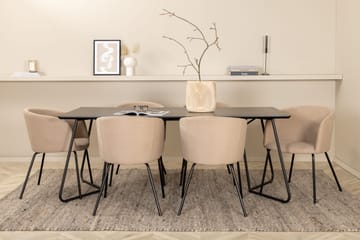 Pippi matbord med 6st Berit matstol - Möbler - Bord & matgrupp - Matgrupp