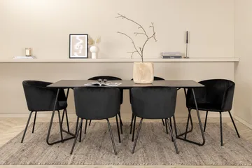 Pippi matbord med 6st Berit matstol - Möbler - Bord & matgrupp - Matgrupp