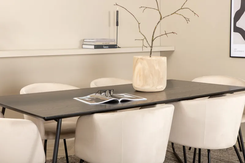 Pippi matbord med 6st Berit matstol - Möbler - Bord & matgrupp - Matgrupp