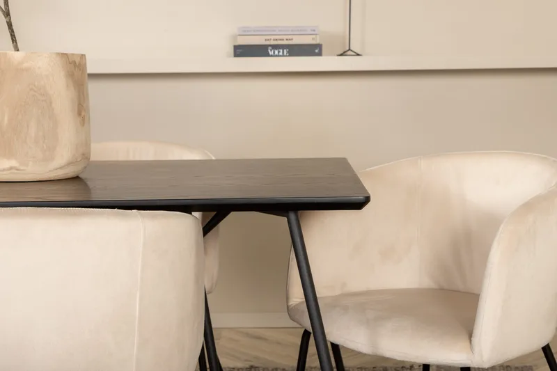 Pippi matbord med 6st Berit matstol - Möbler - Bord & matgrupp - Matgrupp