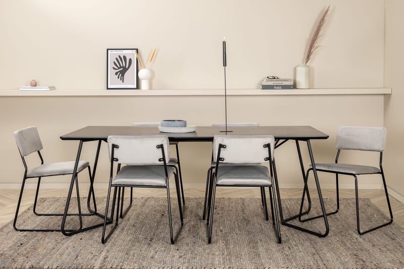 Pippi matbord med 6st Kenth matstol - Möbler - Bord & matgrupp - Matgrupp