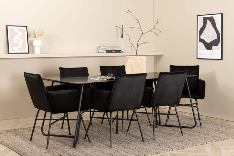 Pippi matbord med 6st Pippi matstol