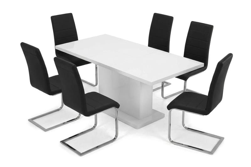 Matgrupp Ratliff 180 cm Förlängningsbar med 4 Cibus stolar - Möbler - Bord & matgrupp - Matgrupp