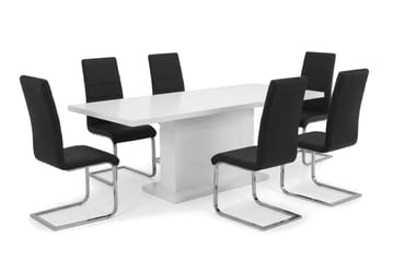 Matgrupp Ratliff 180 cm Förlängningsbar med 4 Cibus stolar - Möbler - Bord & matgrupp - Matgrupp