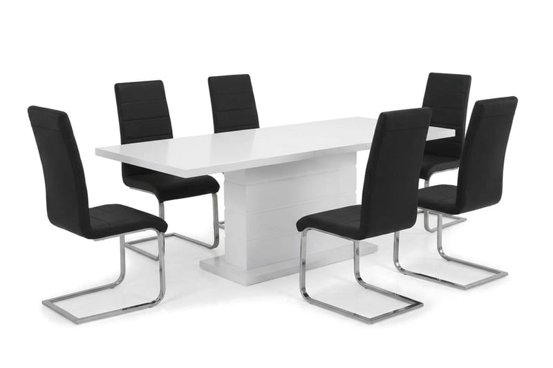 Matgrupp Ratliff 180 cm Förlängningsbar med 4 Cibus stolar - Möbler - Bord & matgrupp - Matgrupp