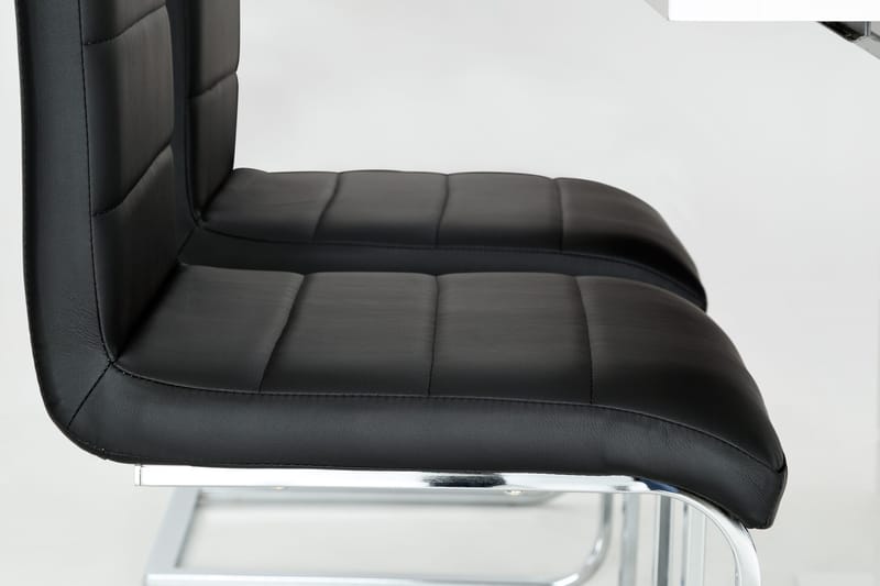 Ratliff Förlängningsbart Matgrupp 180 cm med 4 Cibus Stol - Vit/Svart - Möbler - Bord & matgrupp - Matgrupp