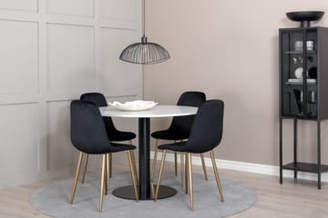 Razzia Matgrupp 106 cm Rund + 4 Pontus Matstolar - Möbler - Bord & matgrupp - Matgrupp