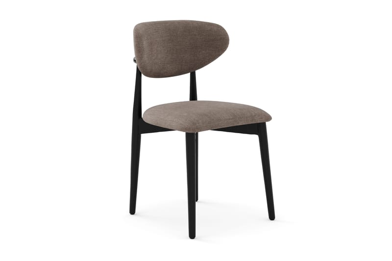 Richeto Matgrupp 240 cm Rökt ek med 6 Molly Matstolar - Rökt ek/Svart/Greige - Möbler - Bord & matgrupp - Matgrupp