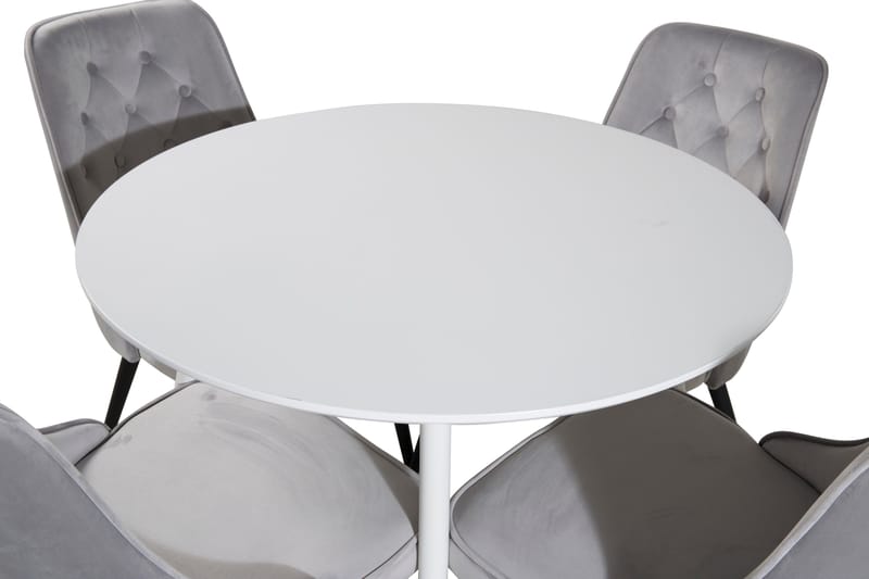 Ridones Matbord Runt med 4 st Valera Lyx Sammetstol - Möbler - Bord & matgrupp - Matgrupp