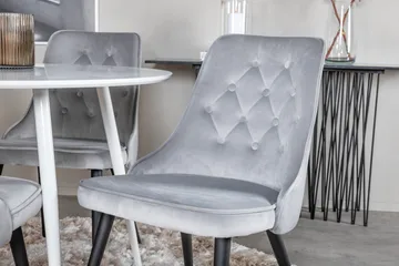 Ridones Matbord Runt med 4 st Valera Lyx Sammetstol - Möbler - Bord & matgrupp - Matgrupp