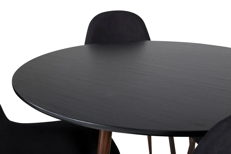 Ridones Matgrupp inkl 4 Ypas Stolar - Svart/Brun - Möbler - Bord & matgrupp - Matgrupp