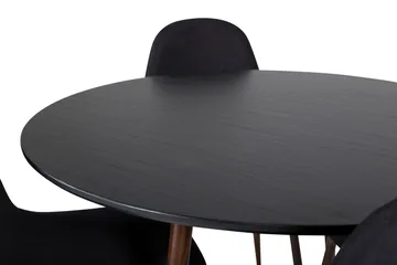 Ridones Matgrupp inkl 4 Ypas Stolar - Svart/Brun - Möbler - Bord & matgrupp - Matgrupp