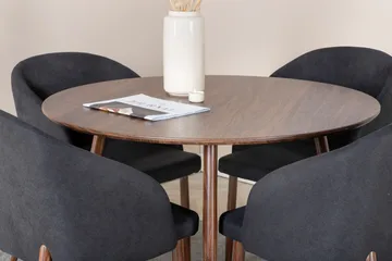 Ridones Matgrupp Rund 100 cm + 4 st Kullersbro Matstolar - Möbler - Bord & matgrupp - Matgrupp