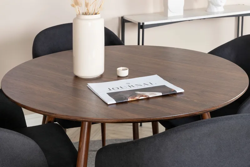 Ridones Matgrupp Rund 100 cm + 4 st Kullersbro Matstolar - Möbler - Bord & matgrupp - Matgrupp