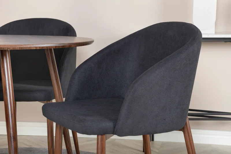 Ridones Matgrupp Rund 100 cm + 4 st Kullersbro Matstolar - Möbler - Bord & matgrupp - Matgrupp