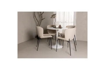 Rund Matgrupp Hamden, Modesto - Beige - Möbler - Bord & matgrupp - Matgrupp