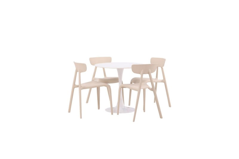 Rund Matgrupp Hamden, Ursholmen - Beige - Möbler - Bord & matgrupp - Matgrupp