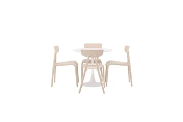 Rund Matgrupp Hamden, Ursholmen - Beige - Möbler - Bord & matgrupp - Matgrupp
