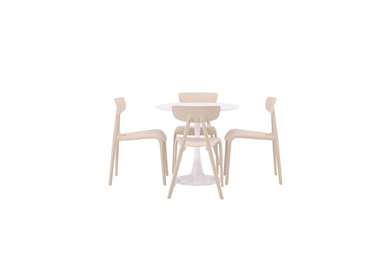 Rund Matgrupp Hamden, Ursholmen - Beige - Möbler - Bord & matgrupp - Matgrupp