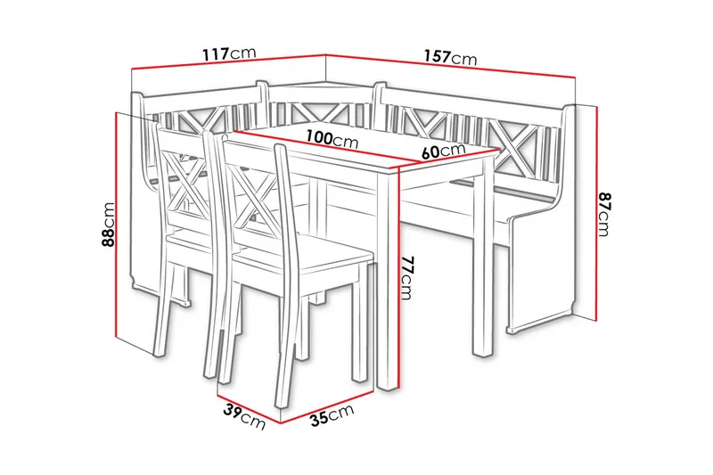 Sialana Matgrupp - Alträ - Möbler - Bord & matgrupp - Matgrupp