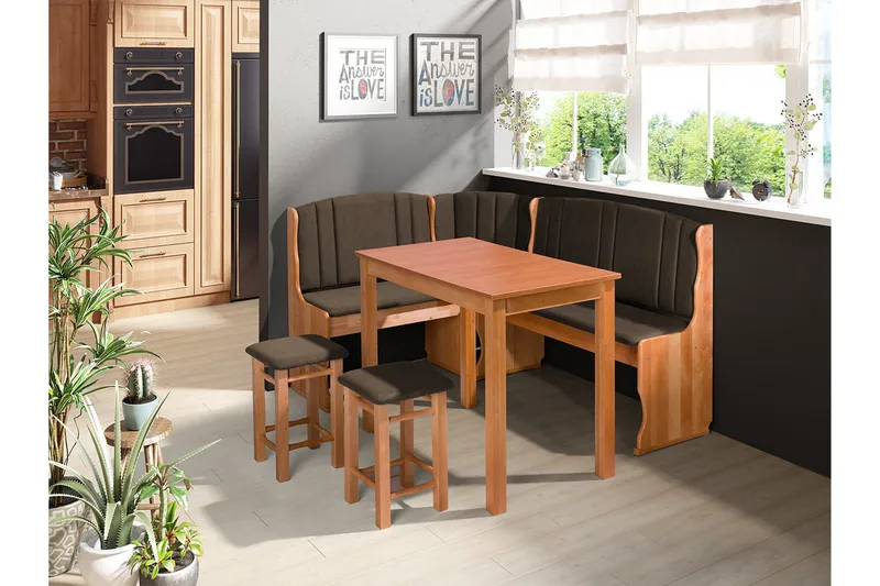 Sialana Matgrupp - Trä/Svart - Möbler - Bord & matgrupp - Matgrupp