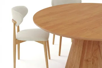 Siena Matgrupp runt 130 cm Ek med 6 Molly Matstolar - Ek - Möbler - Bord & matgrupp - Matgrupp