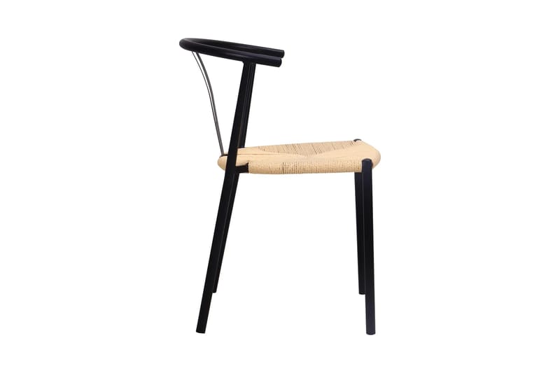 Siena Matgrupp runt 150 cm Svart med 6 Elysia Matstolar - Svart - Möbler - Bord & matgrupp - Matgrupp