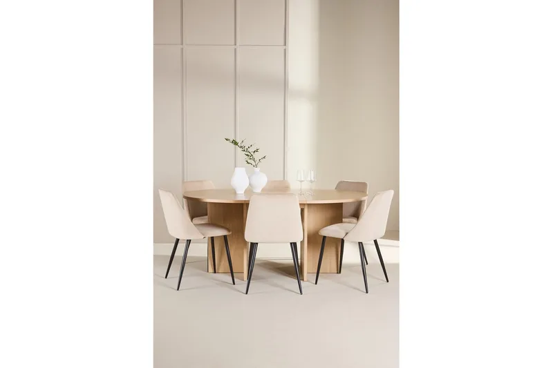 Matgrupp Strada Runt 120/170 cm med Night Stolar 6 st - 6 st - Möbler - Bord & matgrupp - Matgrupp