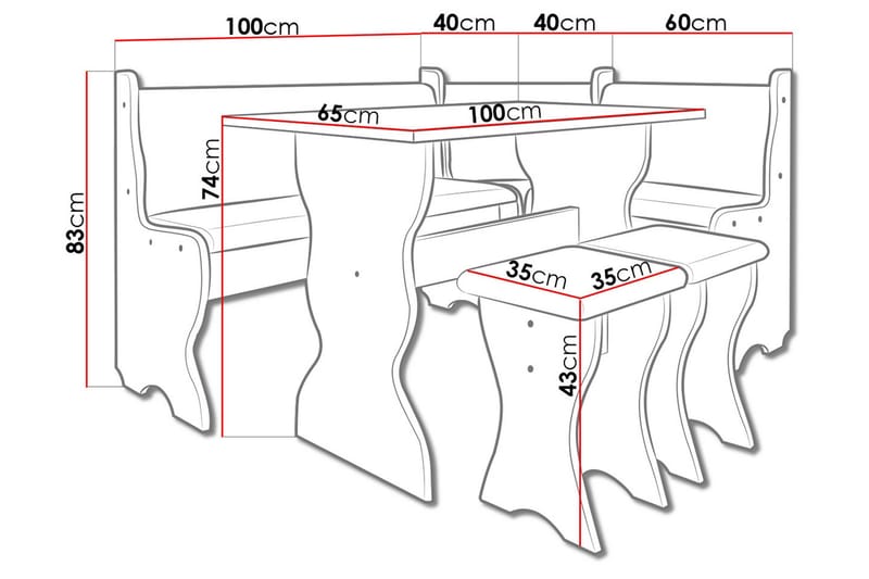 Thomas Köksmöblemang - Beige/Vit - Möbler - Bord & matgrupp - Matgrupp