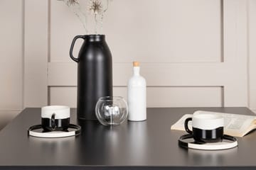 Matgrupp Tudera  80 cm Rektangulär med 2 Maltio stolar - Svart - Möbler - Bord & matgrupp - Matgrupp
