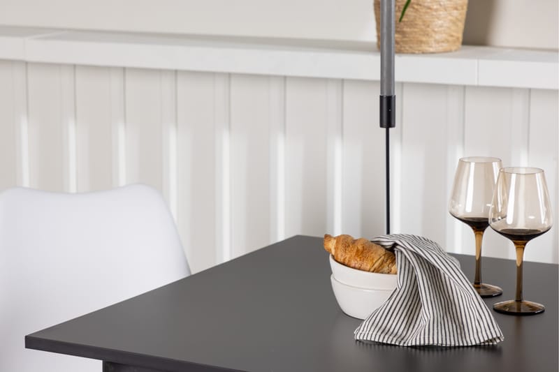 Matgrupp Tudera  80 cm Rektangulär med 2 Zeno stolar - Svart - Möbler - Bord & matgrupp - Matgrupp