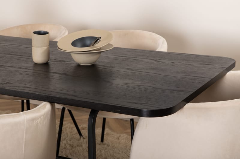 Uno matbord med 6st Berit matstol - Möbler - Bord & matgrupp - Matgrupp