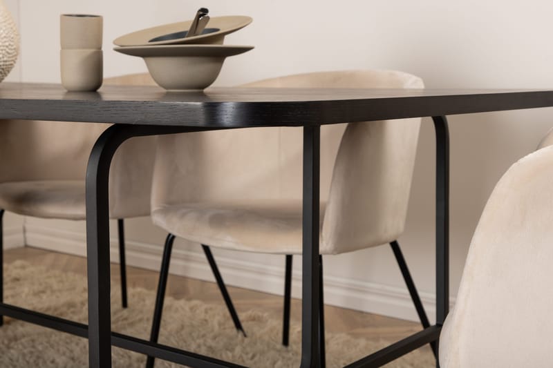 Uno matbord med 6st Berit matstol - Möbler - Bord & matgrupp - Matgrupp