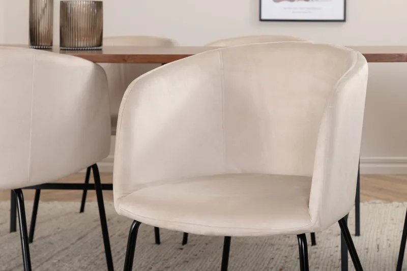 Uno matbord med 6st Berit matstol - Möbler - Bord & matgrupp - Matgrupp