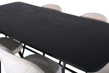 Uno matbord med 6st Velvet matstol - Möbler - Bord & matgrupp - Matgrupp