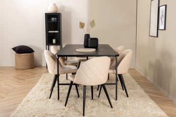 Uno matbord med 6st Velvet matstol - Möbler - Bord & matgrupp - Matgrupp