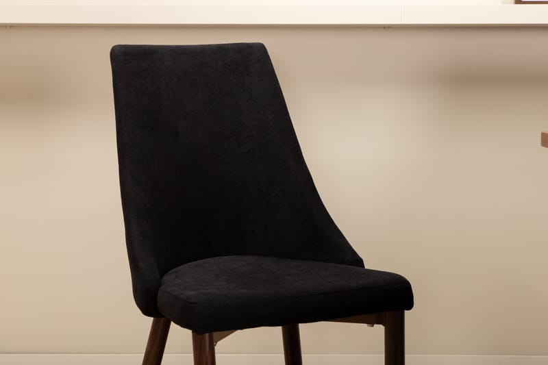 Unos Matgrupp 200 cm inkl 6 Campomar Stolar - Valnötsbrun/Svart - Möbler - Bord & matgrupp - Matgrupp