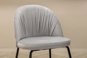 Unos Matgrupp 200 cm inkl 6 Foyos Stolar - Valnötsbrun/Svart/Grå - M öbler - Bord & matgrupp - Matgrupp