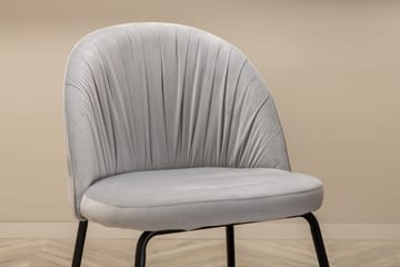 Unos Matgrupp 200 cm inkl 6 Foyos Stolar - Valnötsbrun/Svart/Grå - Möbler - Bord & matgrupp - Matgrupp