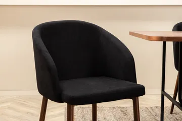 Unos Matgrupp 200 cm inkl 6 Kullersbro Stolar - Valnötsbrun/Svart/Brun - Möbler - Bord & matgrupp - Matgrupp