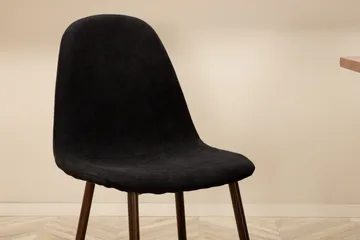 Unos Matgrupp 200 cm inkl 6 Pontus Stolar - Valnötsbrun/Svart - Möbler - Bord & matgrupp - Matgrupp