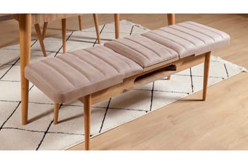 Valsot Förlängningsbar Matgrupp 129 cm - Natur/Grå/Brun - Möbler - Bord & matgrupp - Matgrupp