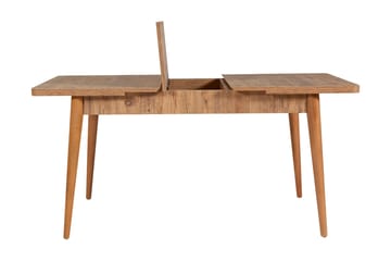 Valsot Förlängningsbar Matgrupp 129 cm - Natur/Grå/Brun - Möbler - Bord & matgrupp - Matgrupp